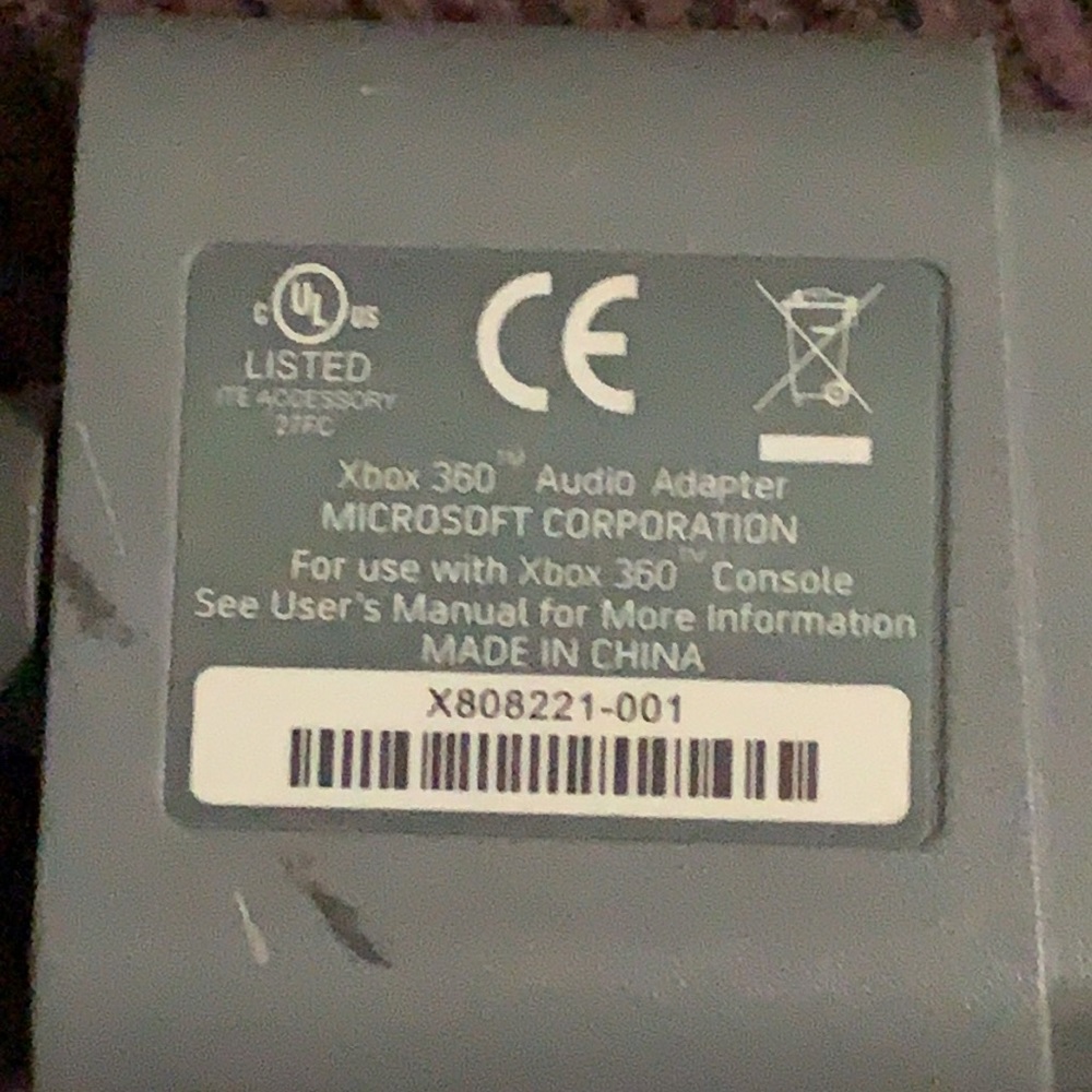 Xbox360 Audio Adapter cable - Picture 2 of 2